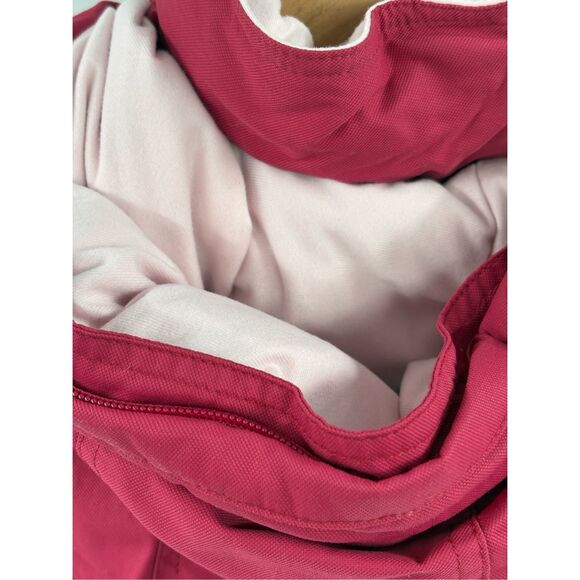 L.L. Bean Down Coat Women Small Pink Heavy Winter Hooded Parka‎ - Picture 7 of 11